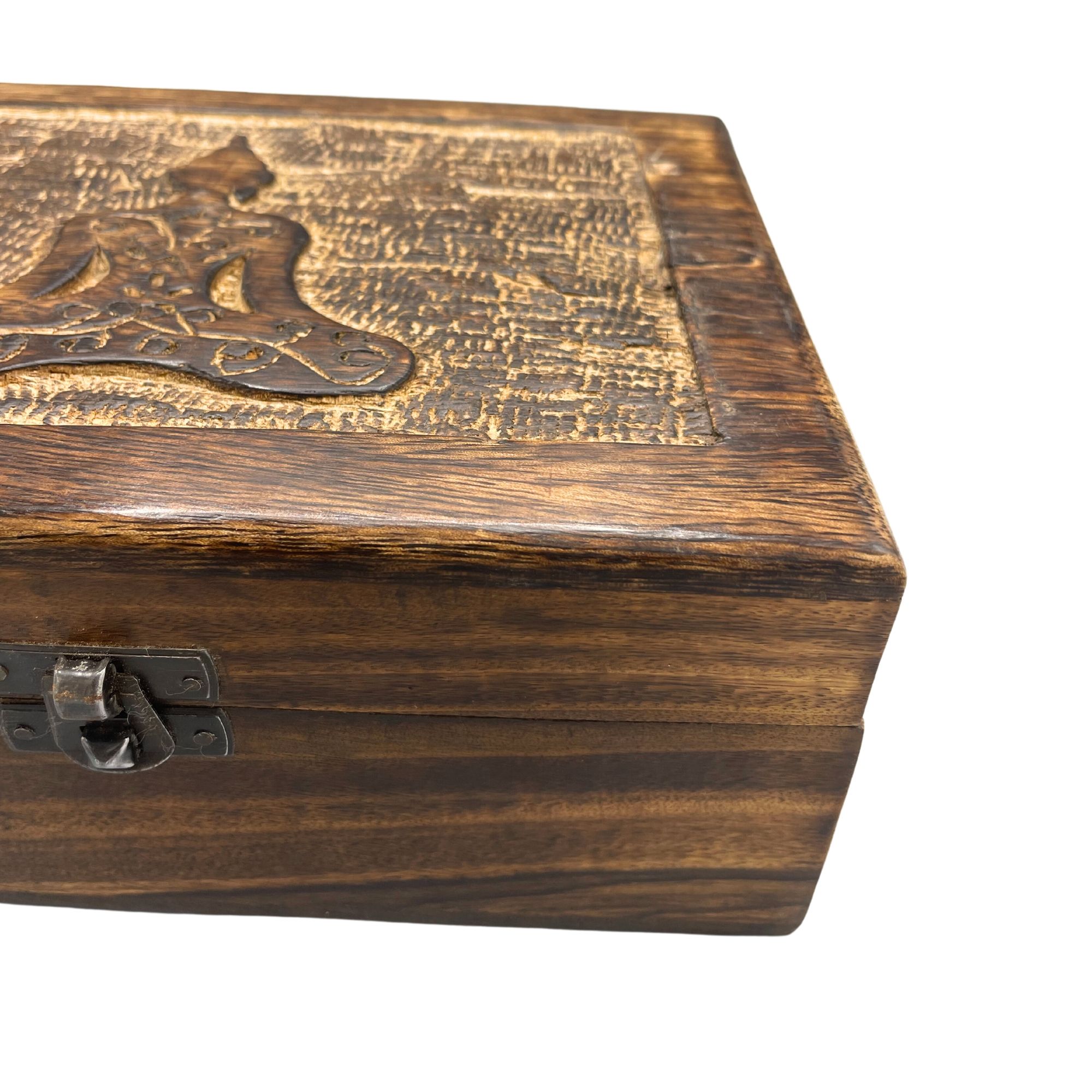 Large Wooden Keepsake Box 20x15x7.5cm - Buddha - Image 2
