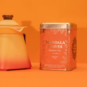 Decorative 50g Red Bush Relax Tea In a Tin