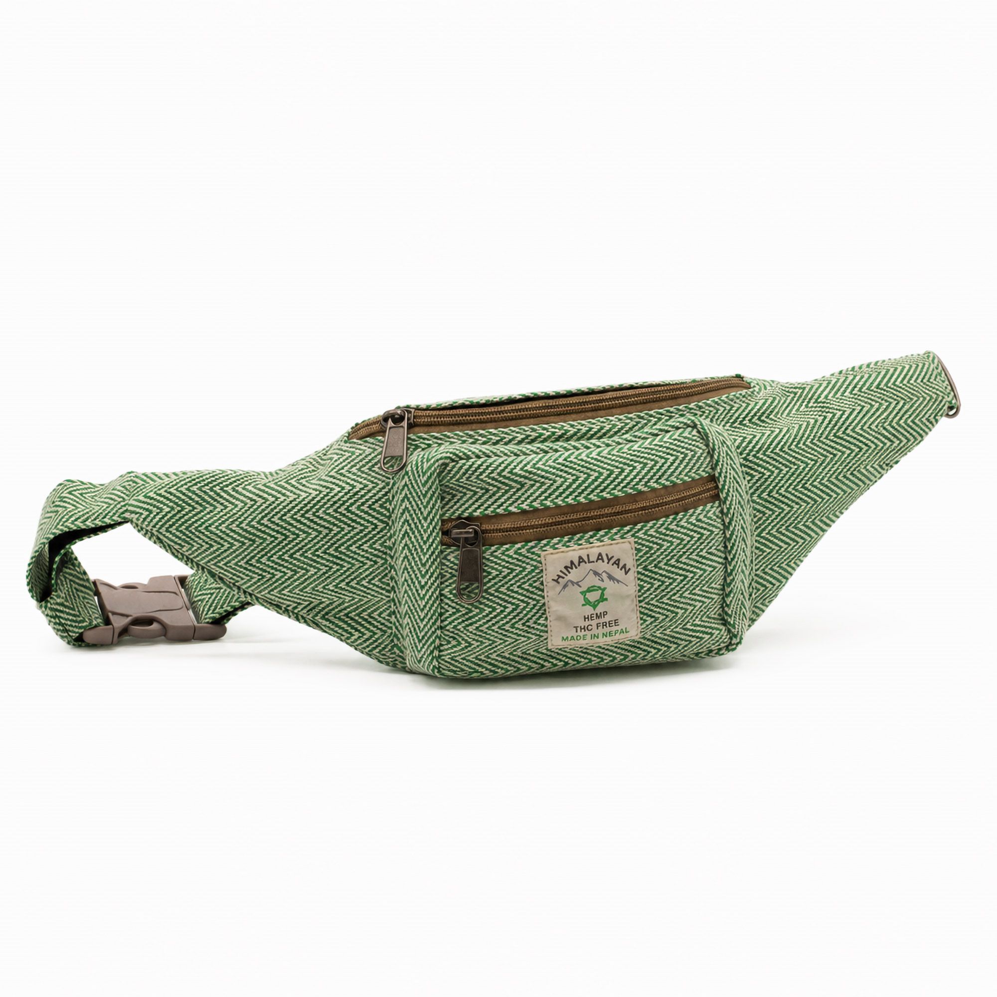 Cotton Hemp Style Belt (or Fanny) Bag - Sage - Image 4