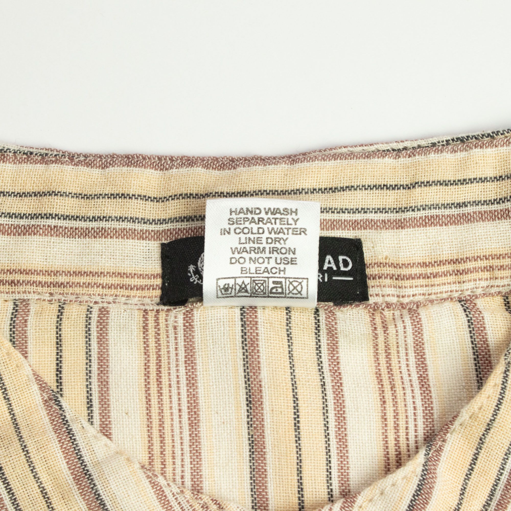 Nomad Sari Grandad Shirt - Brown Beige - Medium - Image 11
