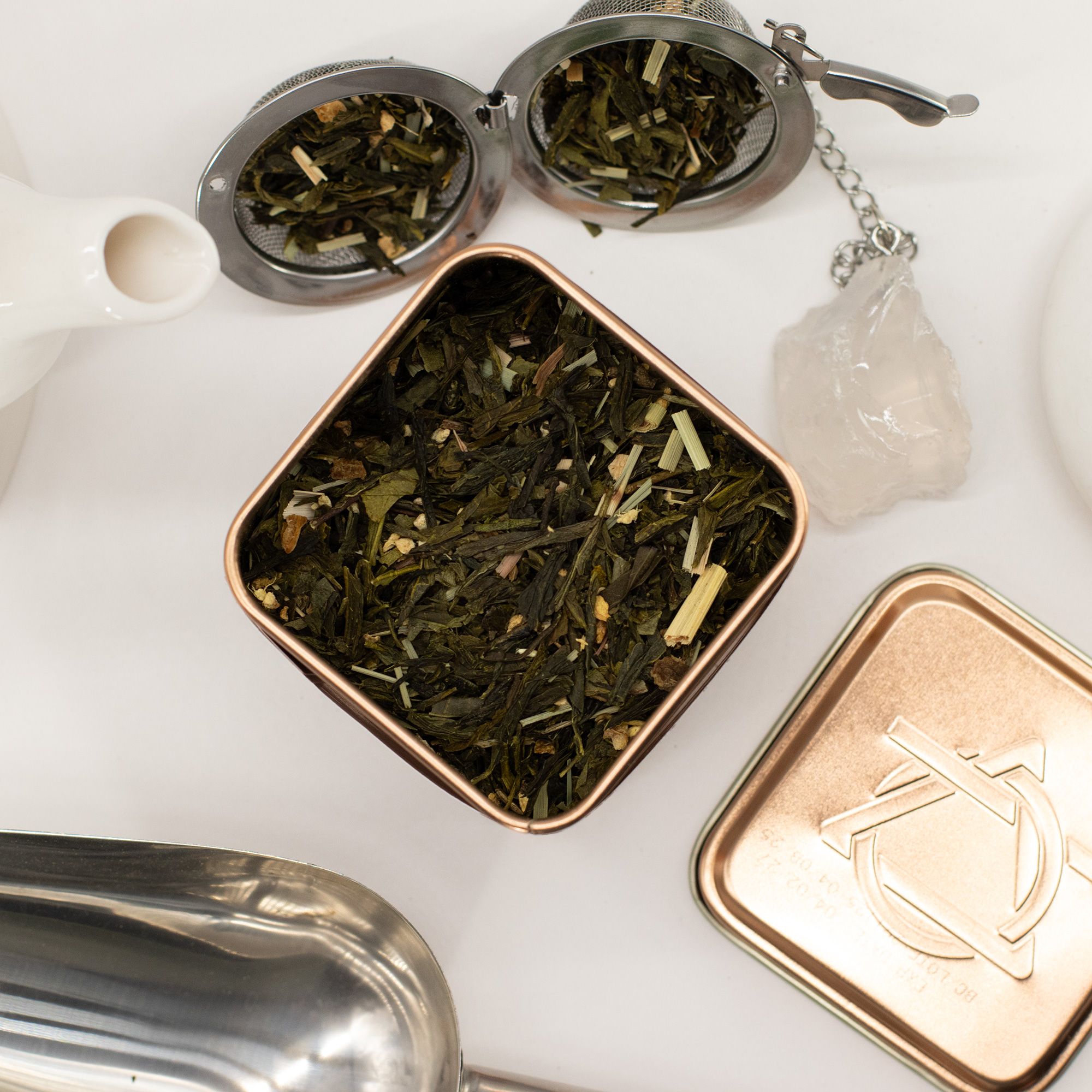 50g Classic Green Tea with Lemon and Ginger - Image 2