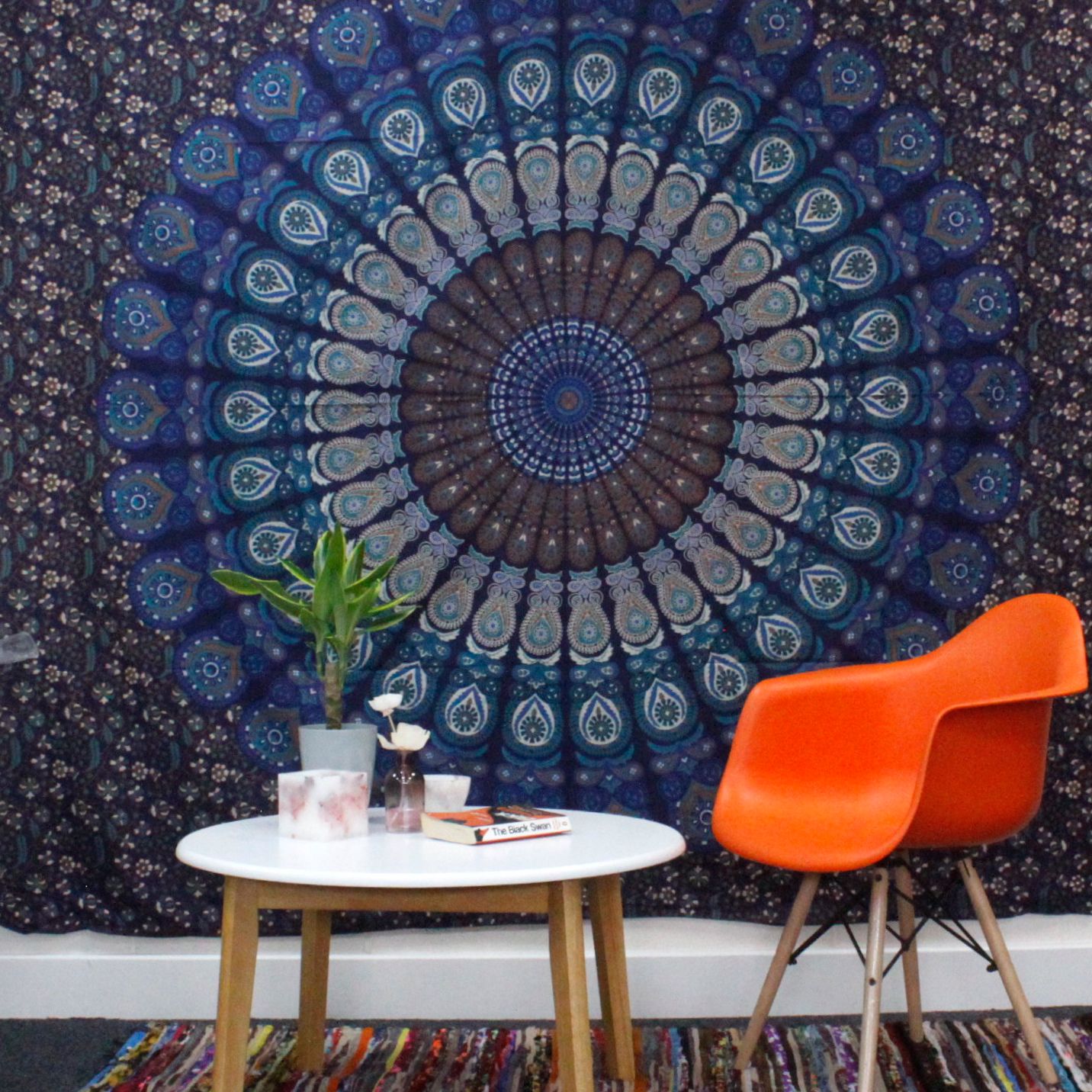 Double Cotton Bedspread + Wall Hanging - Circle of Ages - Image 2