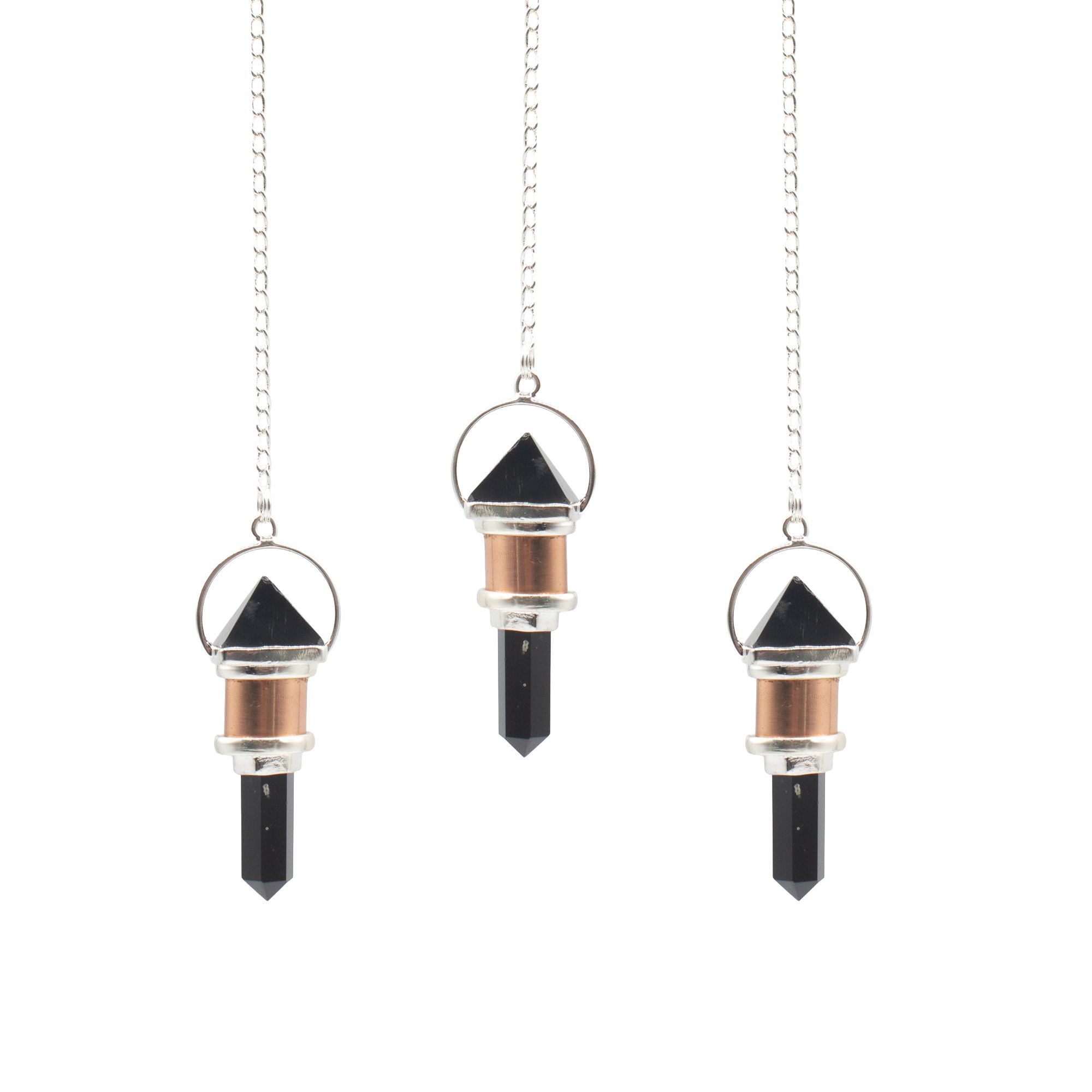The Night Watcher- Combo Piece Copper Pendulum - Obsidian - Image 2