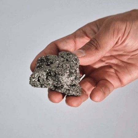 Peruvian Pyrite - First Grade Large Size (approx. 100-135gm 55-65mm) - Image 2