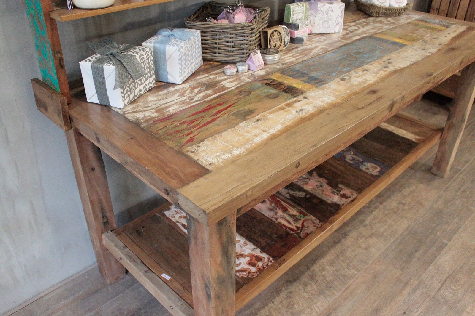 A&C 2.2m Standard Table with top shelf - Image 4