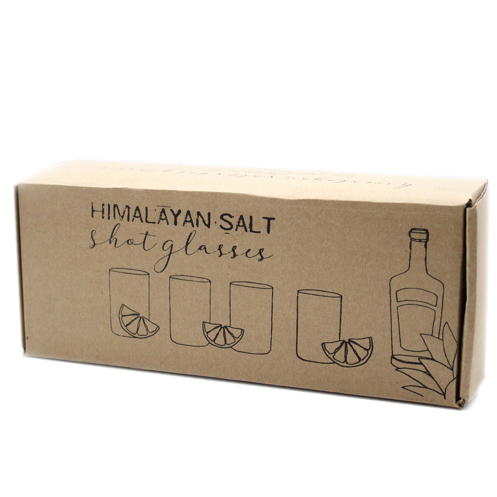 Set of 4 Himalayan Salt Shot Glasses and Wood Serving Stand - Image 3