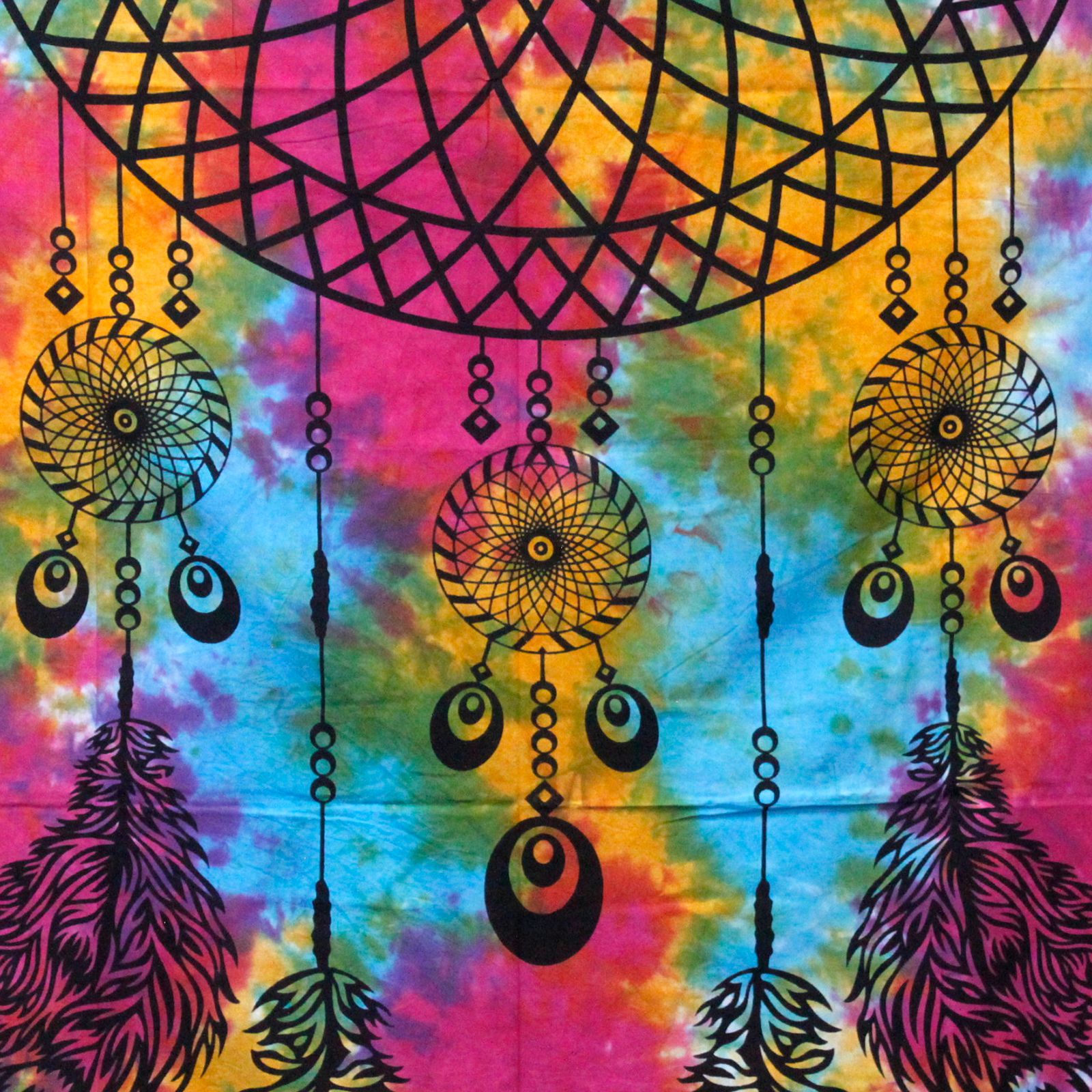 Double Cotton Bedspread + Wall Hanging - Dreamchatcher - Image 3
