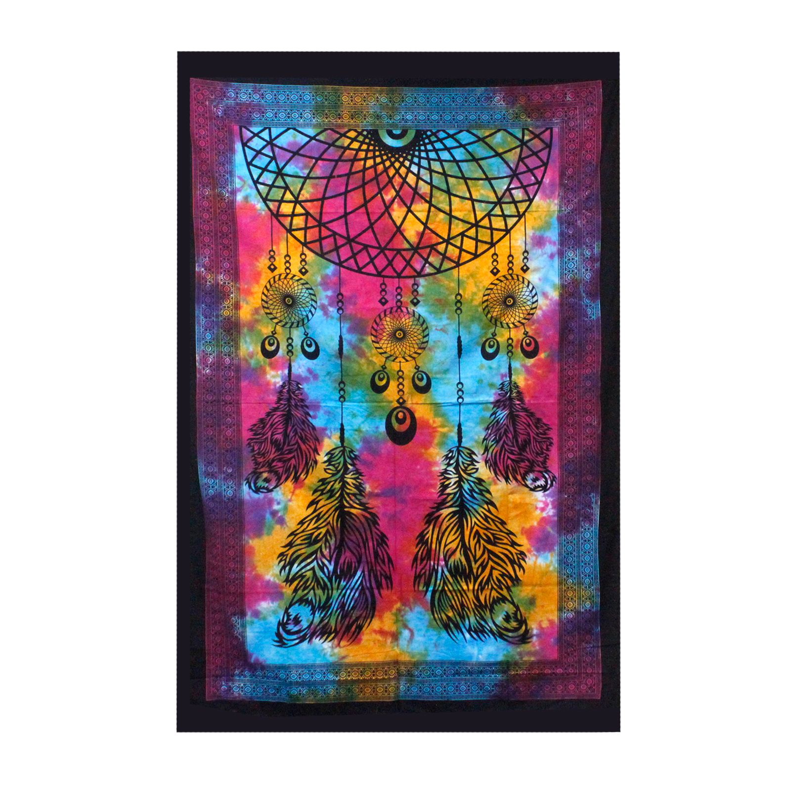 Double Cotton Bedspread + Wall Hanging - Dreamchatcher - Image 4