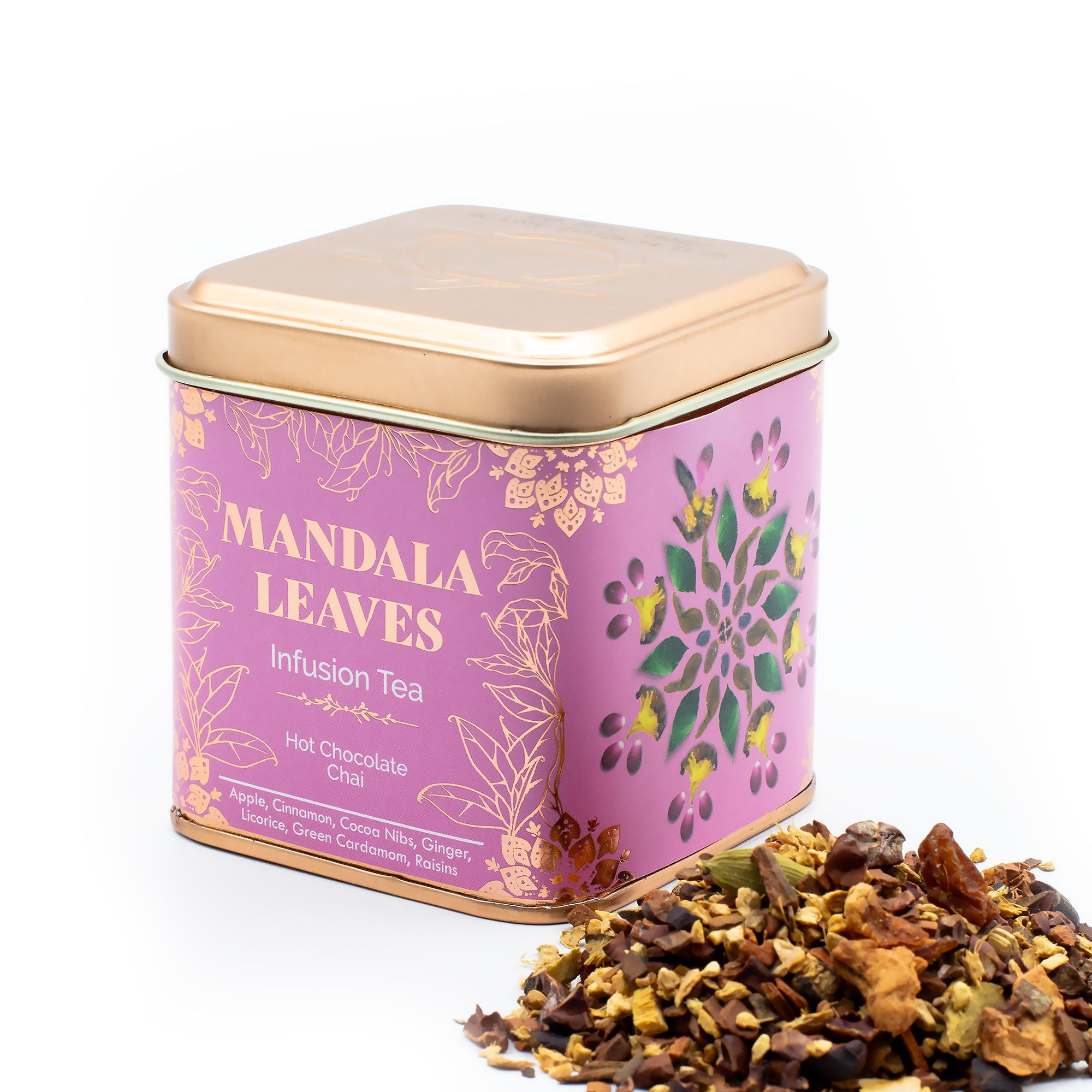 50g Hot Chocolate Chai Infusion Tea In a Tin - Image 2