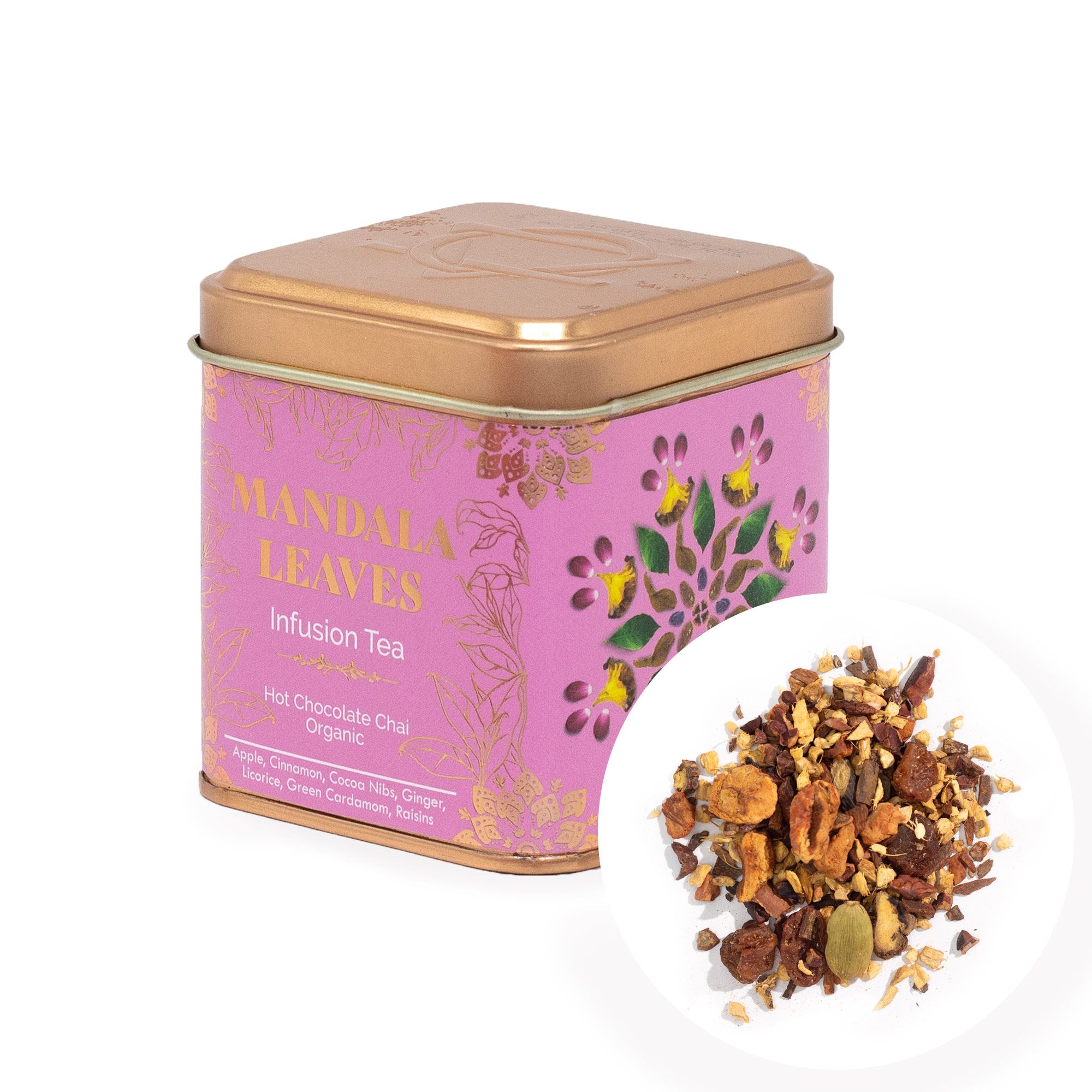50g Hot Chocolate Chai Infusion Tea In a Tin - Image 4