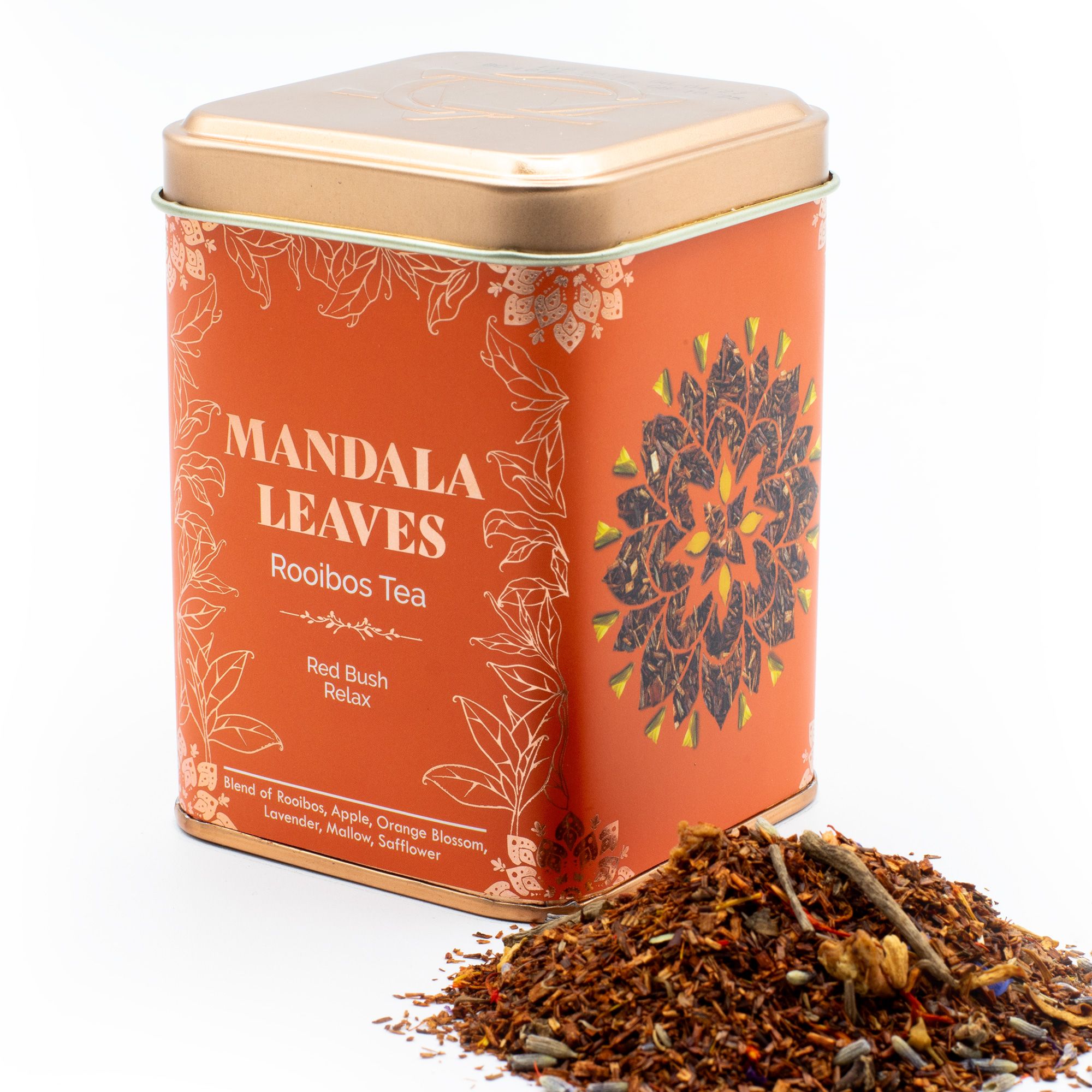Decorative 50g Red Bush Relax Tea In a Tin - Image 10