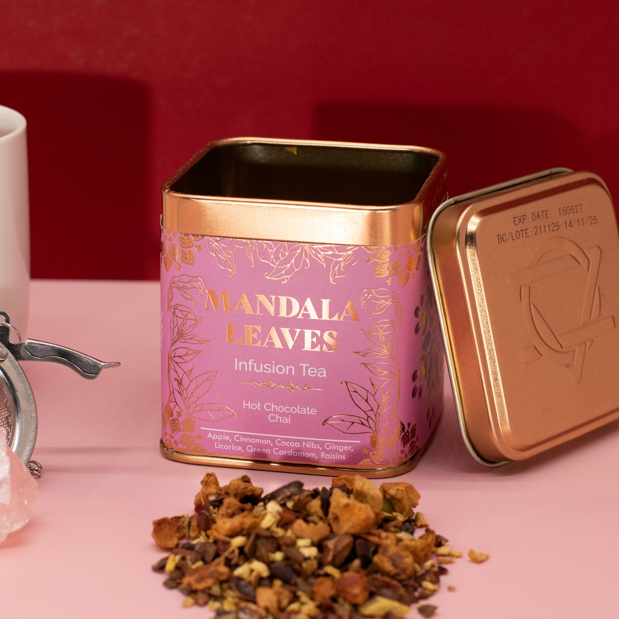 50g Hot Chocolate Chai Infusion Tea In a Tin - Image 3