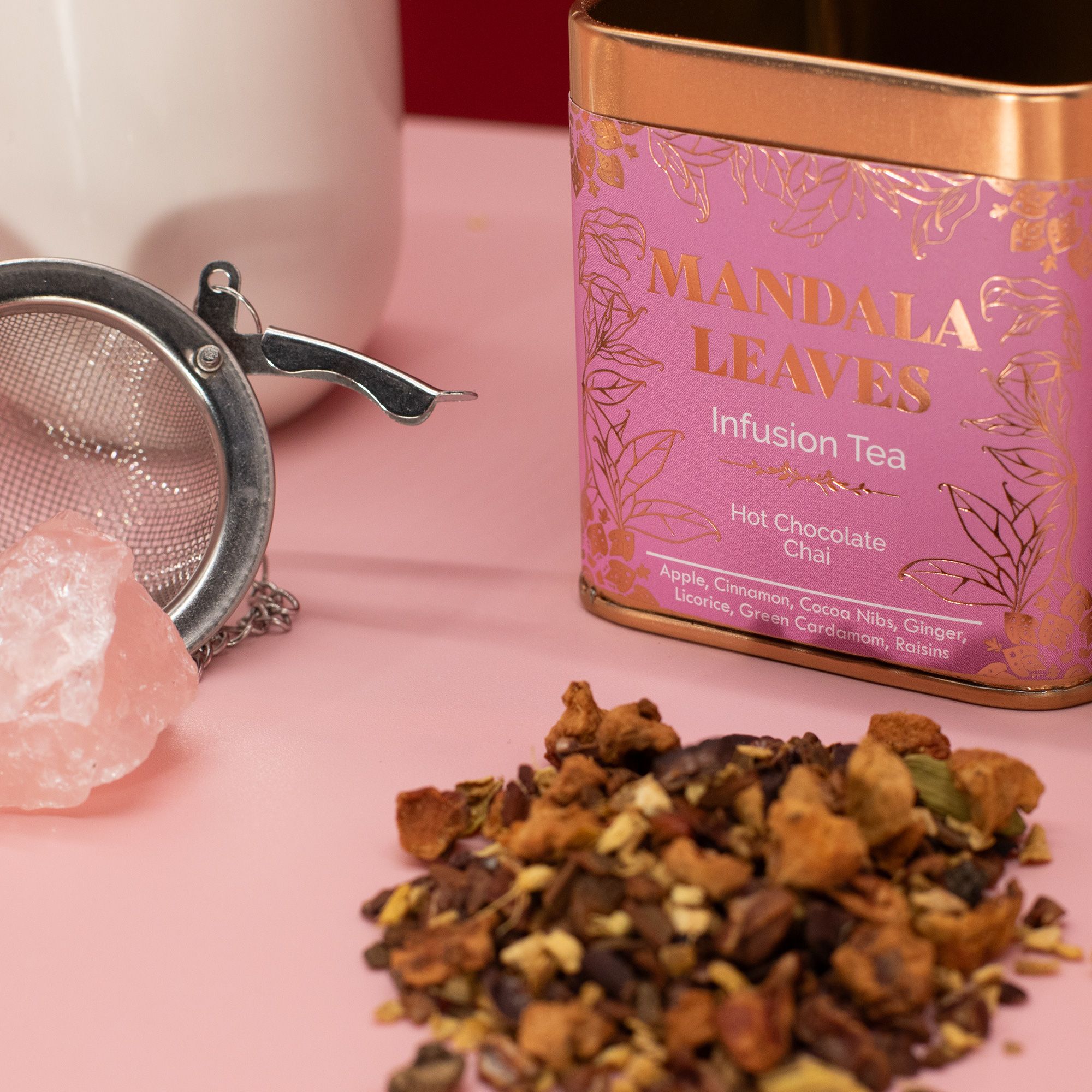 50g Hot Chocolate Chai Infusion Tea In a Tin - Image 6