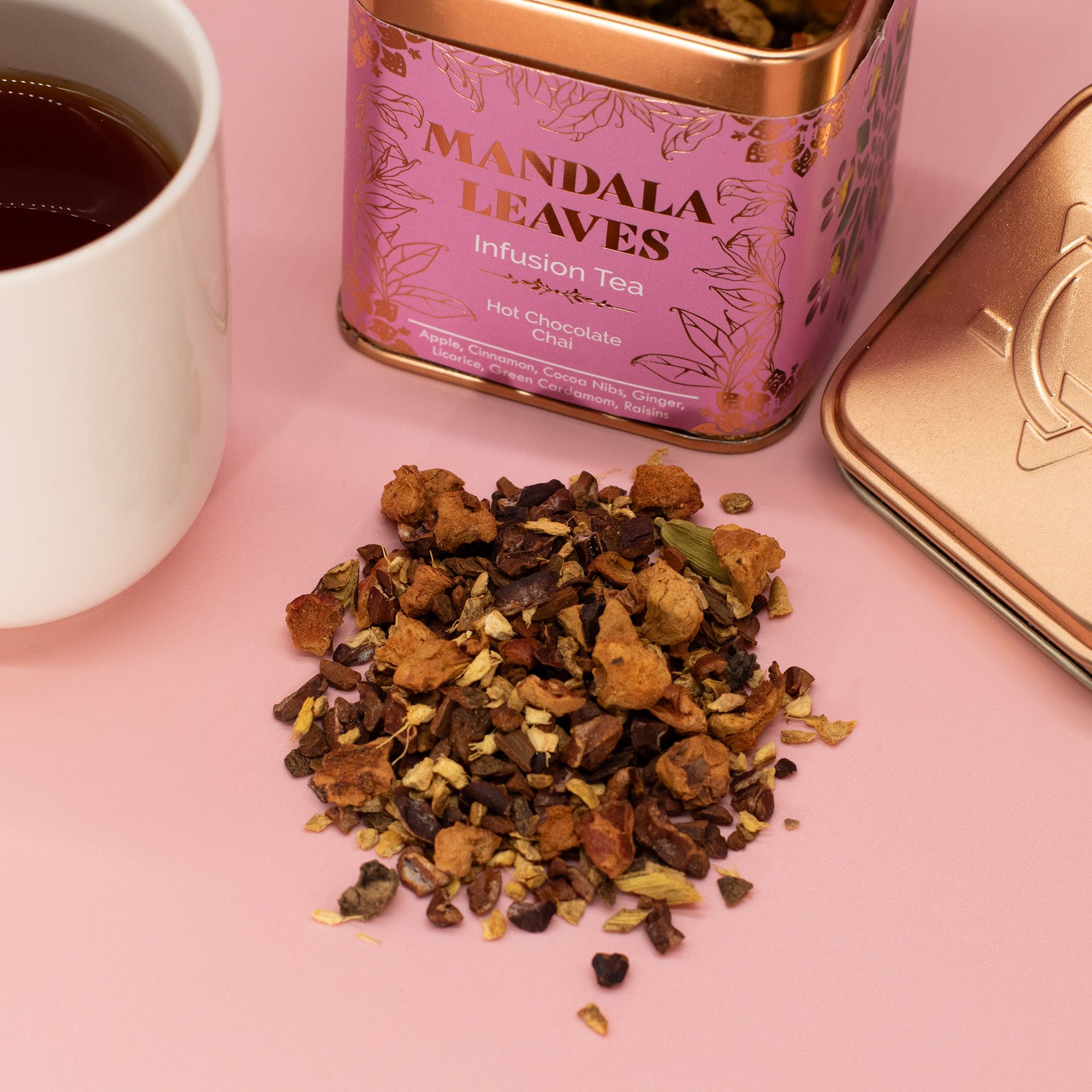 50g Hot Chocolate Chai Infusion Tea In a Tin - Image 7