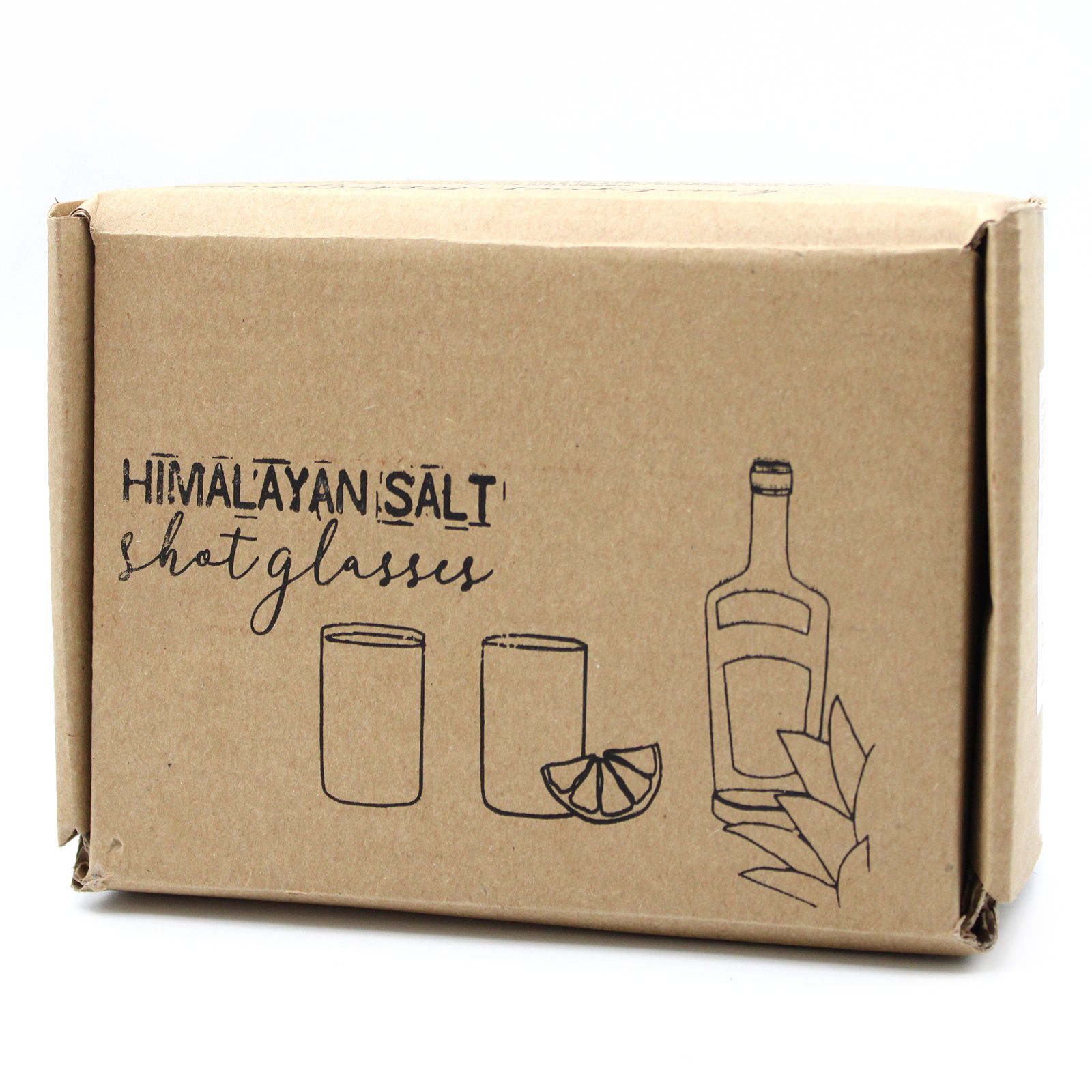 Set of 2 Himalayan Salt Shot Glasses & Wood Serving Stand - Image 5
