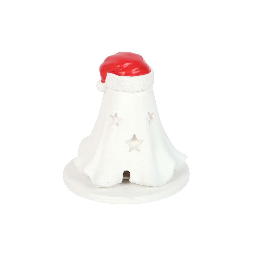 Ghost with Santa Hat Incense Cone Holder - Image 5