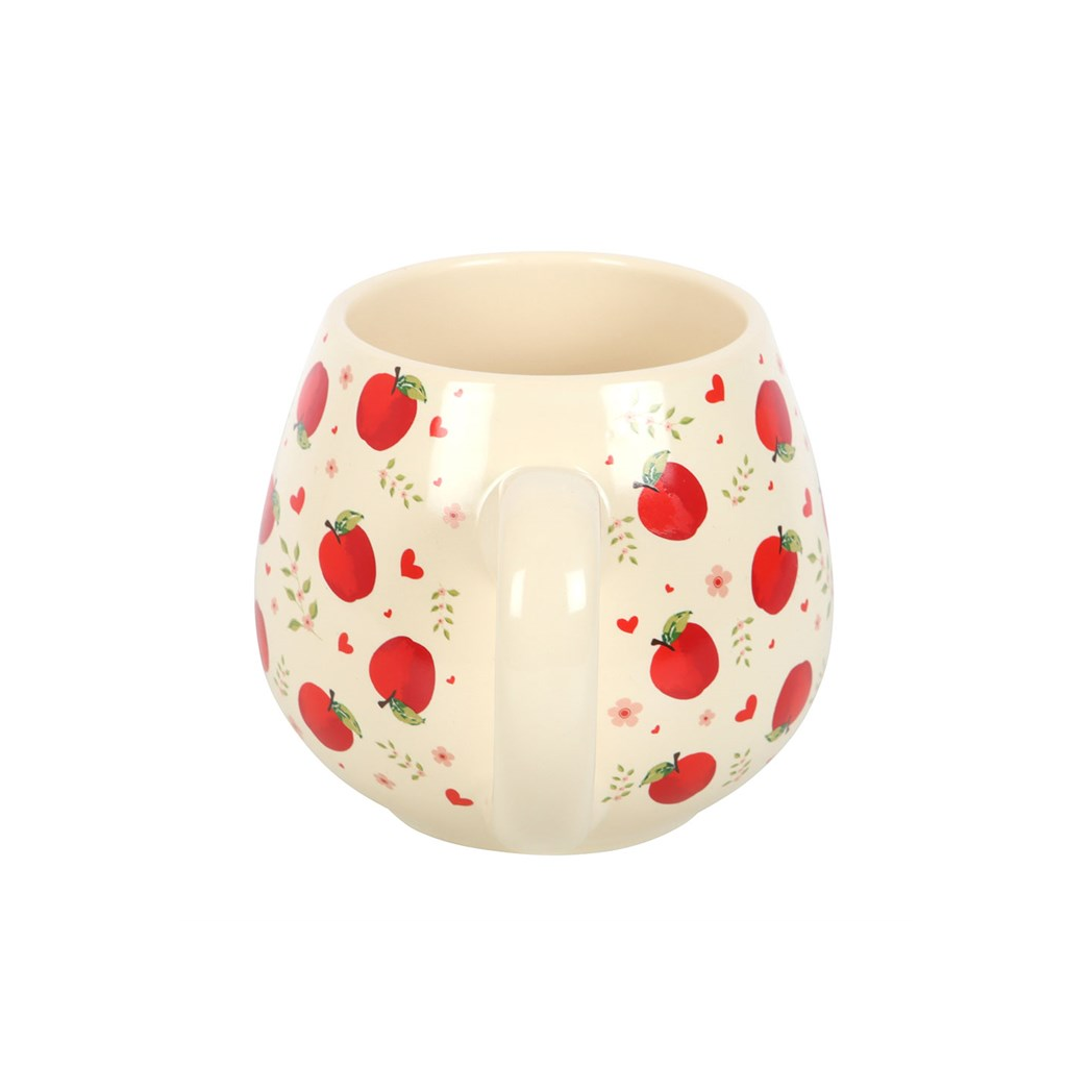 Ceramic Apple Print Rounded Mug - Image 3