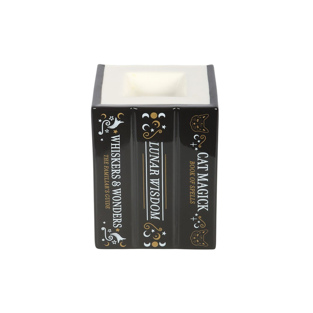 Black Cat Book of Spells Oil Burner and Wax Warmer - Image 3